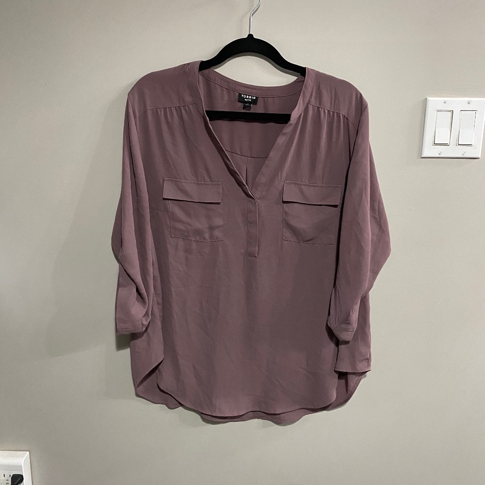 Torrid Harper Style Pull over Blouse